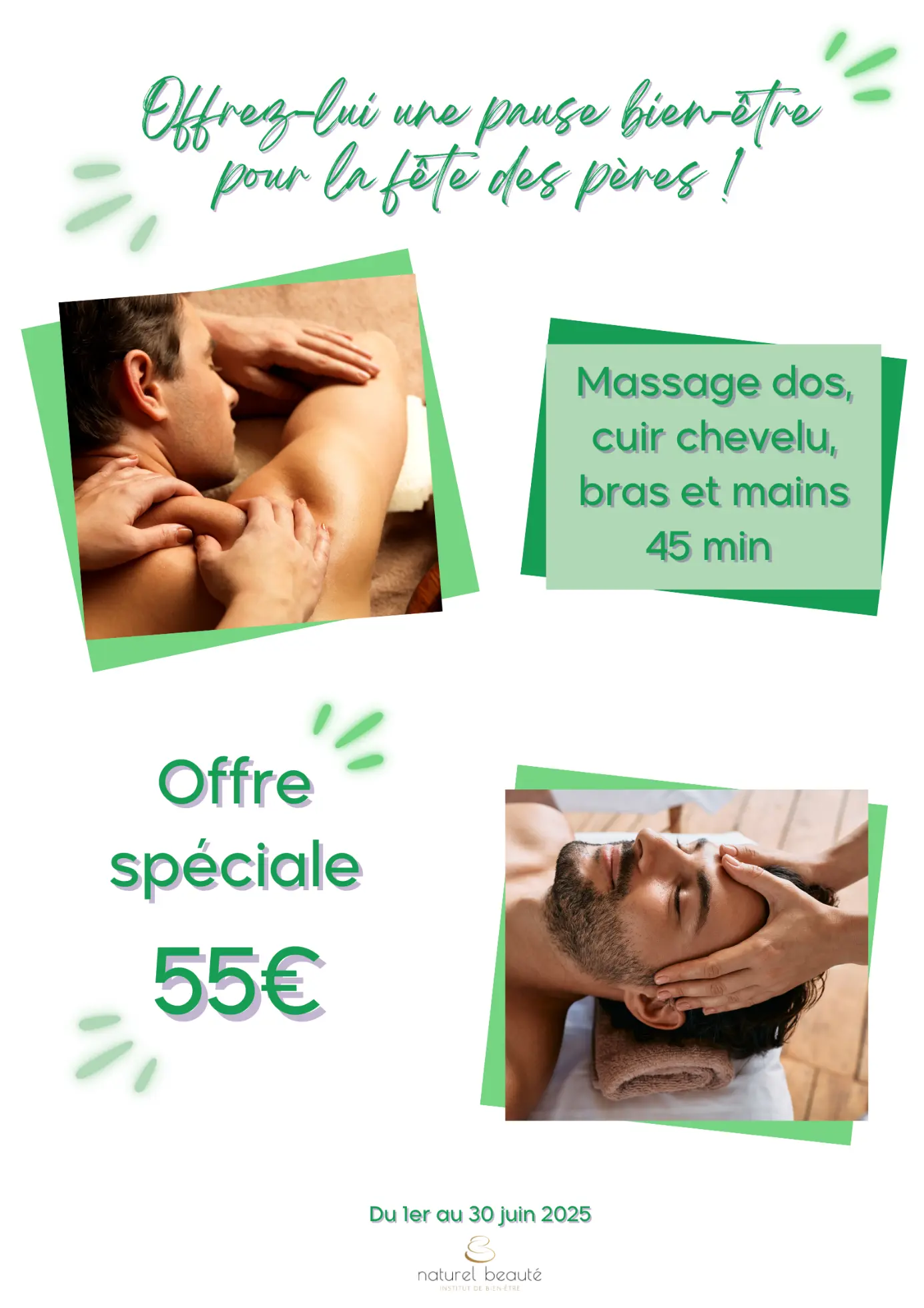 Affiche animation fête des pères