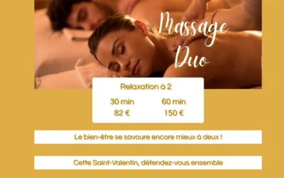 Saint-Valentin : le plaisir de se détendre à deux